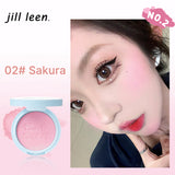 JILL LEEN Colorful Soft Mist Blush 3g Matte & Pearlescent Face Cheek Brightening Makeup for 20-30