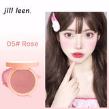 JILL LEEN Colorful Soft Mist Blush 3g Matte & Pearlescent Face Cheek Brightening Makeup for 20-30