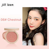 JILL LEEN Colorful Soft Mist Blush 3g Matte & Pearlescent Face Cheek Brightening Makeup for 20-30