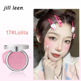 JILL LEEN Colorful Soft Mist Blush 3g Matte & Pearlescent Face Cheek Brightening Makeup for 20-30