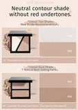 JILL LEEN3-Color Contour Palette – Matte Shading, Nose Contour, Side Contour, Highlighter & Brightening All-in-One