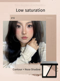 JILL LEEN3-Color Contour Palette – Matte Shading, Nose Contour, Side Contour, Highlighter & Brightening All-in-One