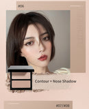 JILL LEEN3-Color Contour Palette – Matte Shading, Nose Contour, Side Contour, Highlighter & Brightening All-in-One