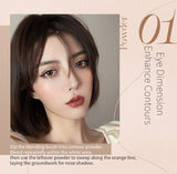 JILL LEEN3-Color Contour Palette – Matte Shading, Nose Contour, Side Contour, Highlighter & Brightening All-in-One