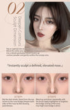 JILL LEEN3-Color Contour Palette – Matte Shading, Nose Contour, Side Contour, Highlighter & Brightening All-in-One