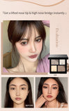 JILL LEEN3-Color Contour Palette – Matte Shading, Nose Contour, Side Contour, Highlighter & Brightening All-in-One