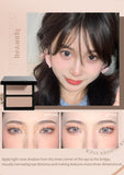 JILL LEEN3-Color Contour Palette – Matte Shading, Nose Contour, Side Contour, Highlighter & Brightening All-in-One