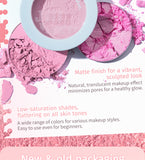 JILL LEEN Colorful Soft Mist Blush 3g Matte & Pearlescent Face Cheek Brightening Makeup for 20-30