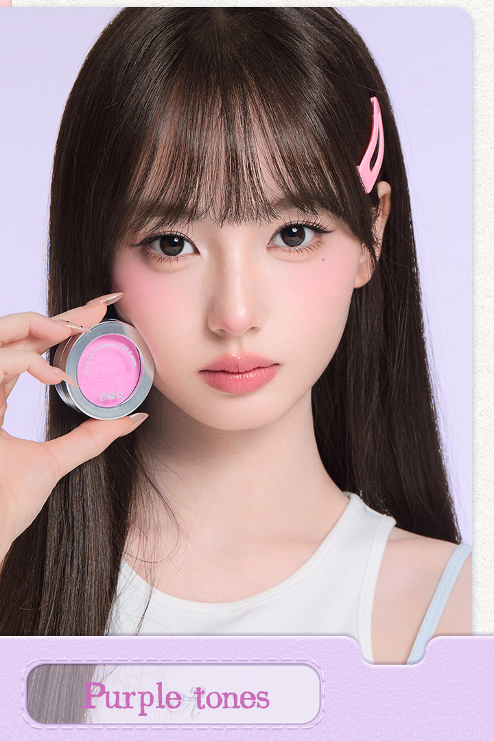 JILL LEEN Colorful Soft Mist Blush 3g Matte & Pearlescent Face Cheek Brightening Makeup for 20-30