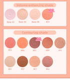 JILL LEEN Colorful Soft Mist Blush 3g Matte & Pearlescent Face Cheek Brightening Makeup for 20-30